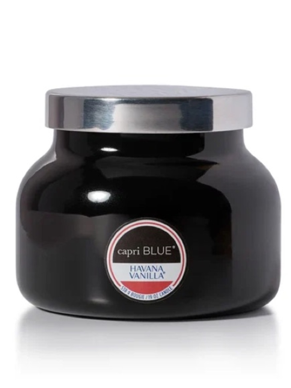 capri BLUE Havana Vanilla Black Signature Candle •19 oz•